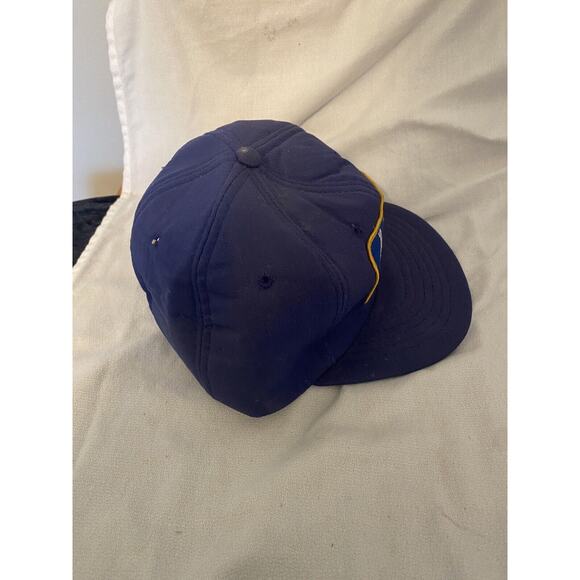 Vintage Edco Drilling Company Patch Hat Dad Cap Snapback Blue Cotton Foam Truck - Picture 5 of 11